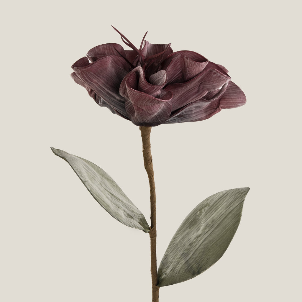 Maroon Magnolia Foam Flower