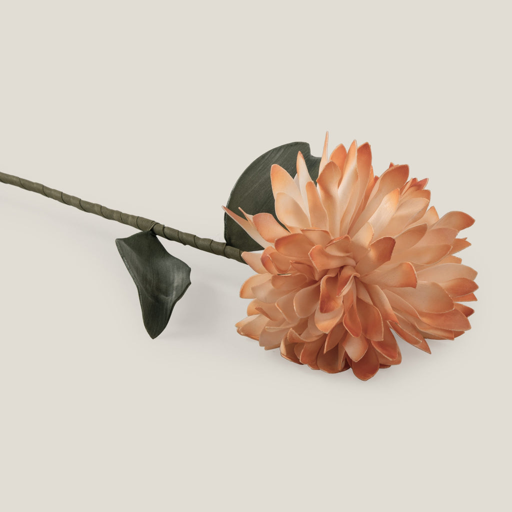 Orange & Off White Chrysanthemum Foam Flower