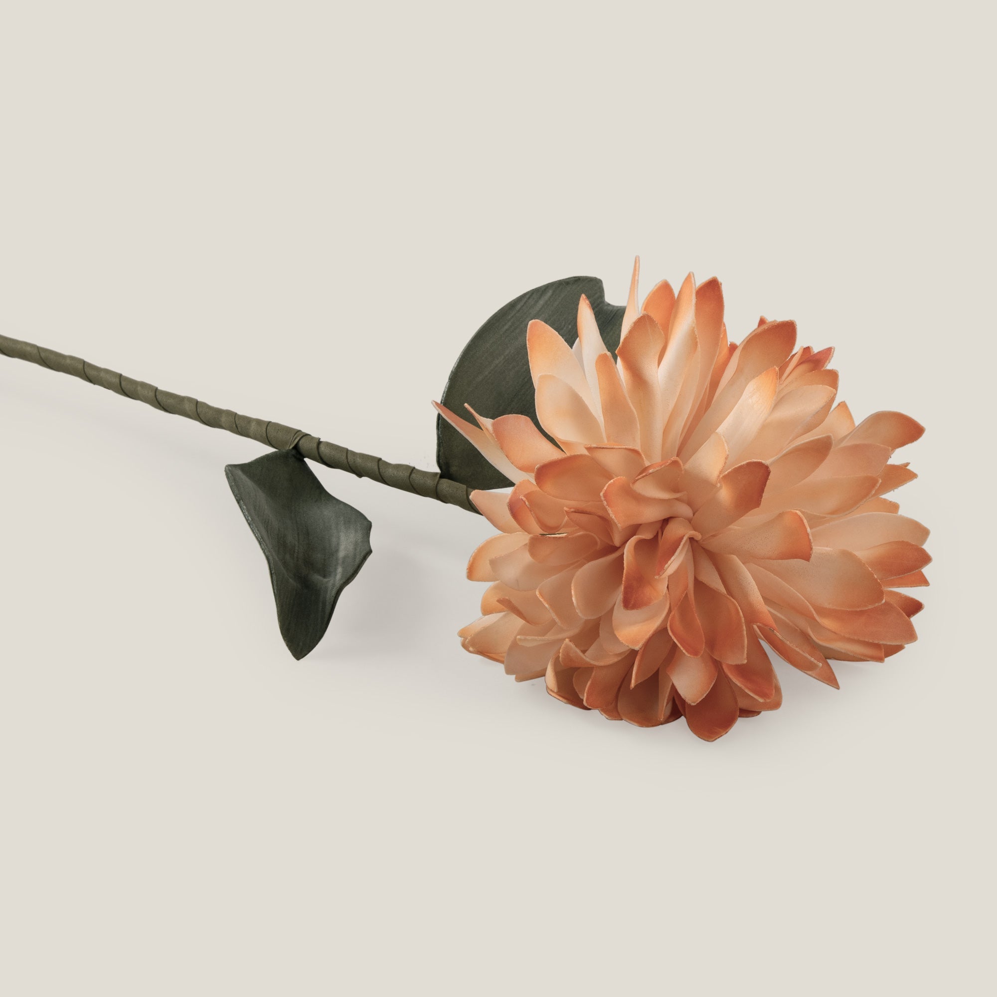 Orange & Off White Chrysanthemum Foam Flower