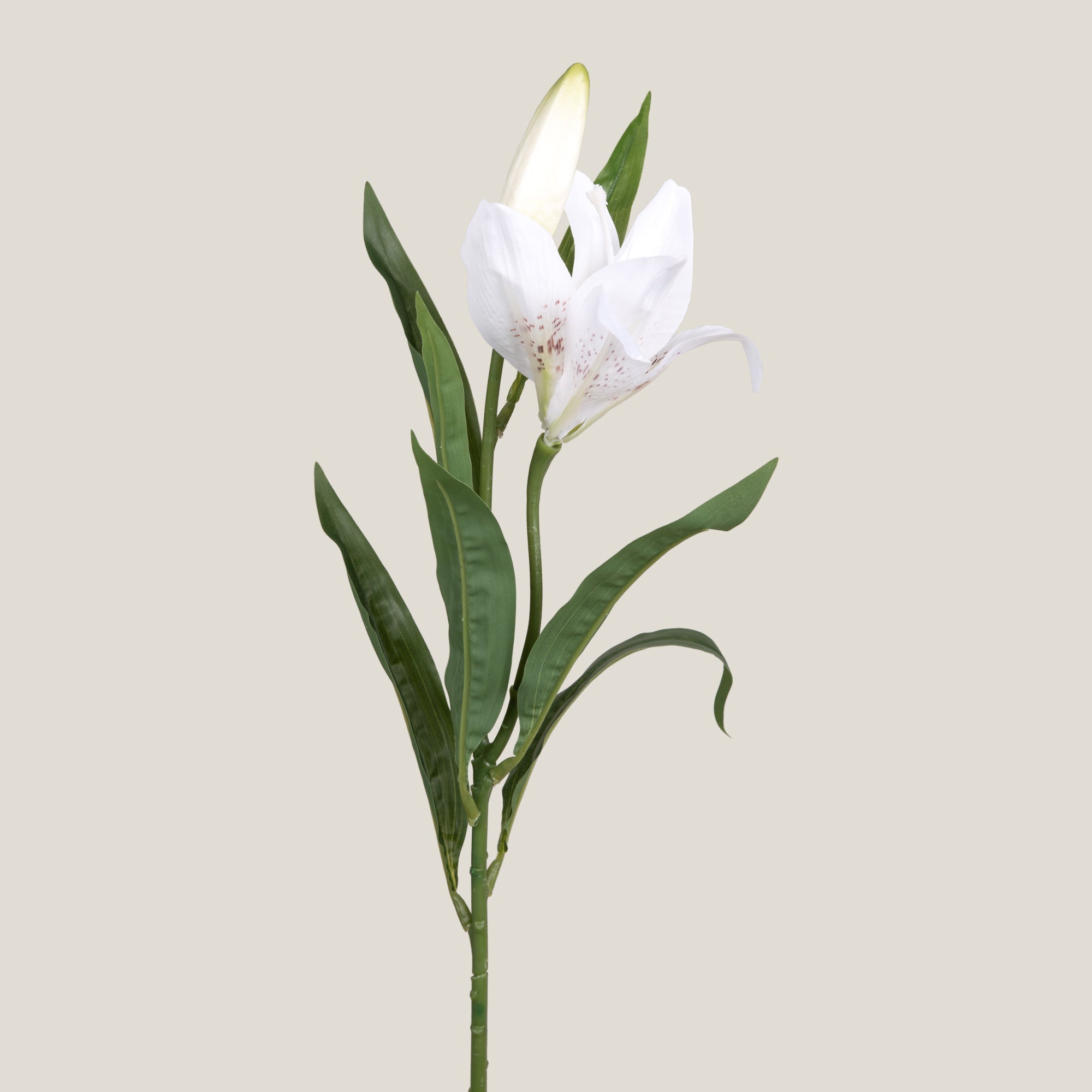 White Asiatic Lily Faux Flower