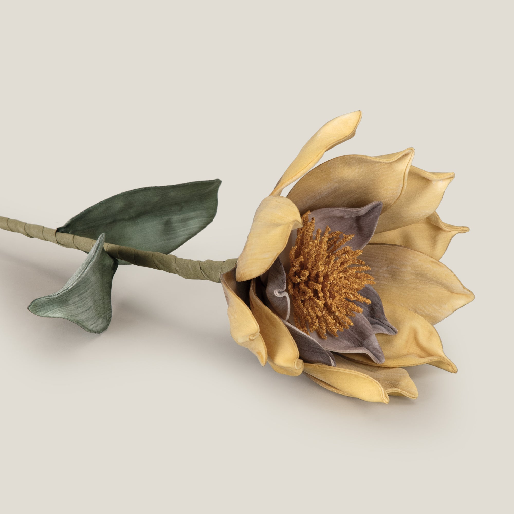 Yellow & Coffee Sunflower Faux Flower