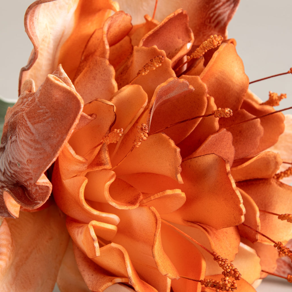 Orange Mystic Dahlia Faux Flower